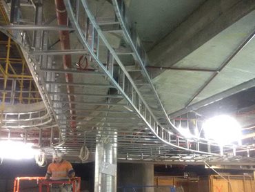 The use of EWPs for the installation also saved significant scaffolding costs.