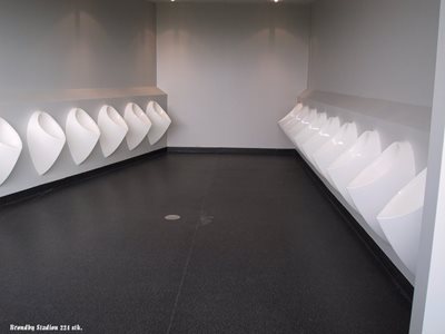 Uridan waterless urinals installation