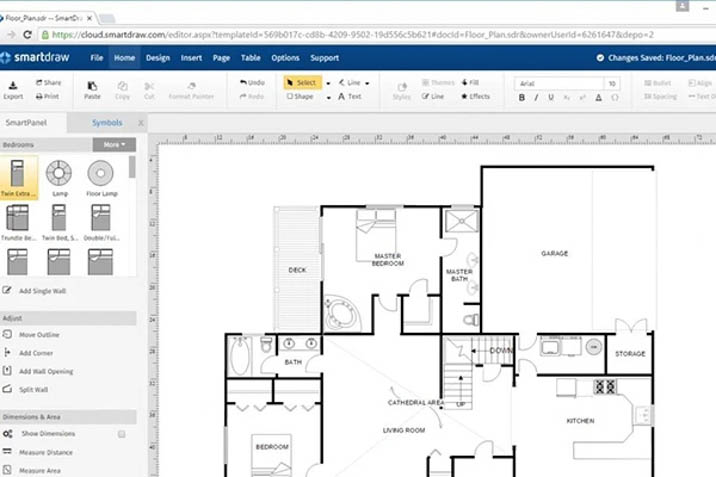 smartdraw floor plans tesla design software