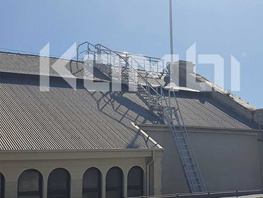 KOMBI stair and platform systems and KATT ladders ensure access and fall protection 
