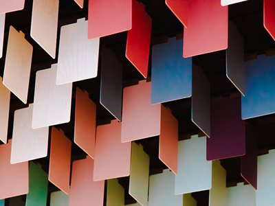 Network Architectural durlum Ceiling Paddles Range Vibrant Colours