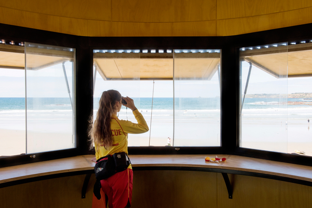 Smiths Beach Surf Lifesaving Tower interior