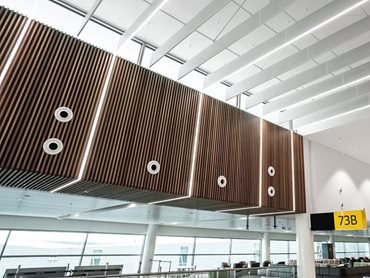 Armstrong Ceiling Solutions Airport Wood