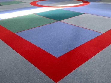 Flotex textile flooring is slip-resistant when both dry and wet