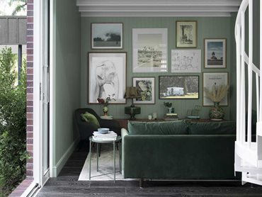 Easycraft easyVJ panelling in the living area of the Tallebudgera house 