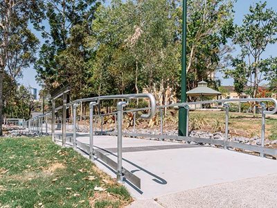 Assistrail Disability Handrail Ramp Park