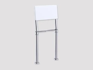 BR 395 PS Toilet Backrest Floor Mount - Polish Supreme finish