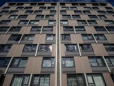 EQUITONE ranges Linea, Tectiva and Materia were selected for the facade