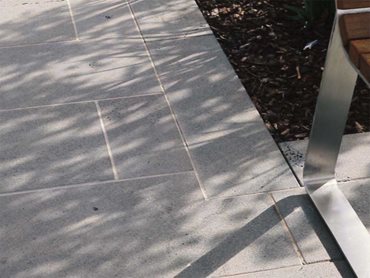 The bluestone pavers were installed with expert precision and attention to detail