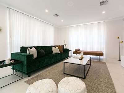 Vertisheer Curtains Residential Living Interior Setting