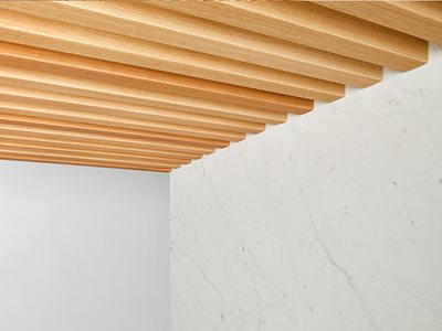 Acoustic Timber Raft Beam Ceiling