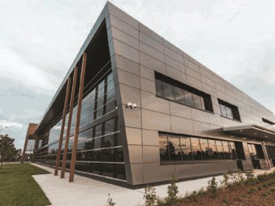 Tomark Group building exterior with aluminium honeycomb panels
