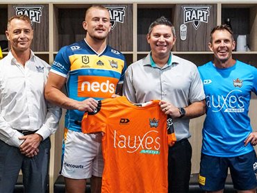 The partnership with Gold Coast Titans will take the Lauxes Grates brand to the next level