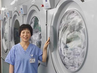All healthcare staff must be trained to use an organised Laundry Cycle Management process with professional, hygiene-efficient appliances