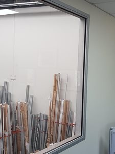 Bris Aluminium flexible office partitioning system frame