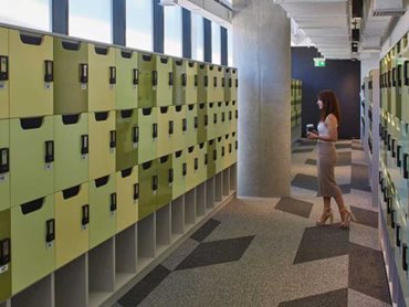 Maxton Fox's lockers at the NSW Fire & Rescue HQ 