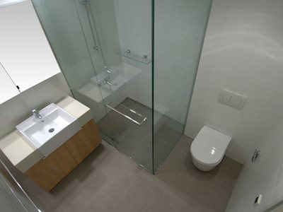 PUDA residential apartment bathrooms