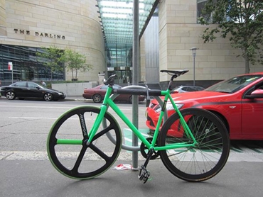 Bicycle parking racks and rails