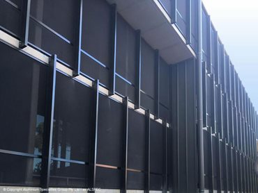 The screens were attached to the side of the building using battens, creating an attractive design feature