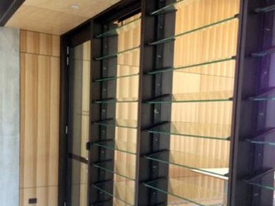 EBSA G Series Glazed Glass Louvres Residential Interior View