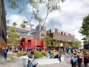 The Mosman High School upgrade will deliver new classrooms, multipurpose hall and gymnasium, library, administration facilities, and a new canteen 