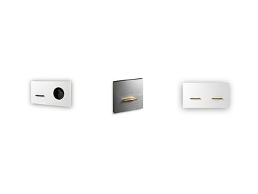Chopin levers can be matched to minimalist Basalte sockets for a consistent look.