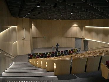 Key-Ply Euro Birch Plywood wall linings at Taronga Institute of Science and Learning auditorium
