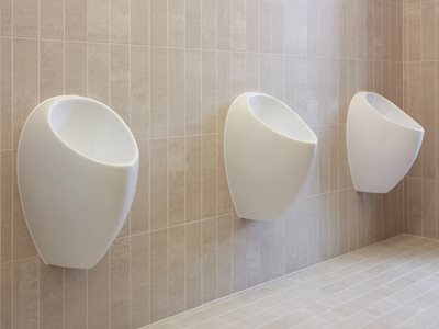 Uridan Cadet waterless urinal bathroom