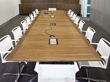 Timber boardroom table