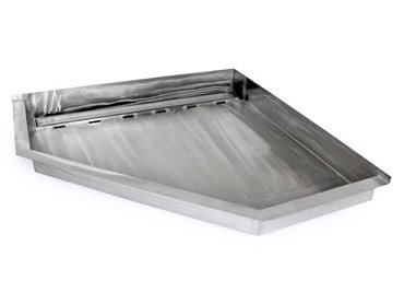 A stainless steel shower tray creates an impermeable barrier below the tiles that is highly resistant to any movement within the structure