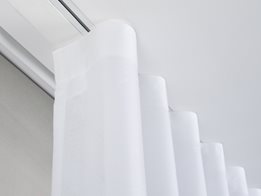 Plaster-in recessed curtain tracks: Blindspace