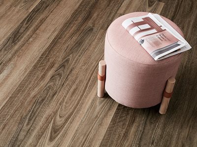 Pink Footstool Hybrid Flooring Apollo Hardwood Spotted Gum Riverbank
