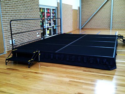 school hall stage