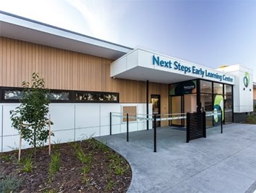 Next Step Early Learning Centre - Project done by Innowood distributor, CSP Architectural (Photo Credit - Dylan Barber Building Design & Charles Maccora Design)