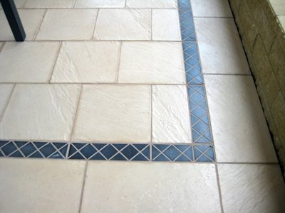 Detailed image of handmade tile pavers
