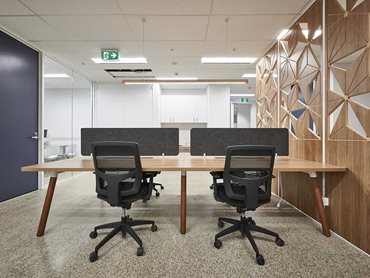Tasman workstations bring that element of warmth to the floors with the natural timber design