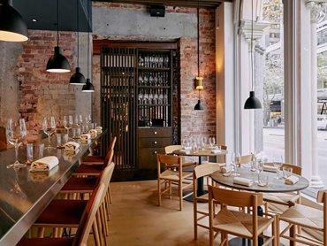 Freyja Restaurant in Melbourne features EP132 Warwick timber flooring