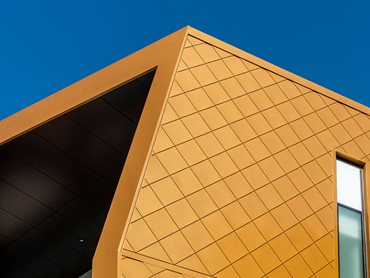 Belmont Hub Gold Facade Roof