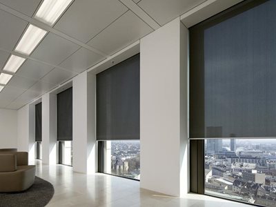 SilverScreen Solar Radiation Roller Blind Commercial Office Interior