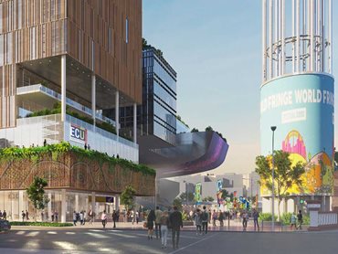 The $695 million vertical campus is located at Perth City Link, next to Yagan Square