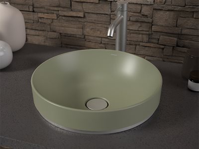 Caroma Liano II Colour Basins Matte Green