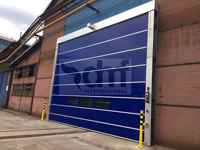 DMF Aluflex PVC Fold Up Door Warehouse