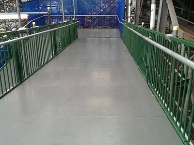 Big River Anti-Slip Flooring Green Railing