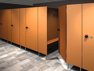 ForestOne EGGER Fur Compact Panel Changine Cubicles