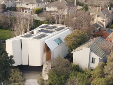 Shade Factor Limestone House Front Exterior