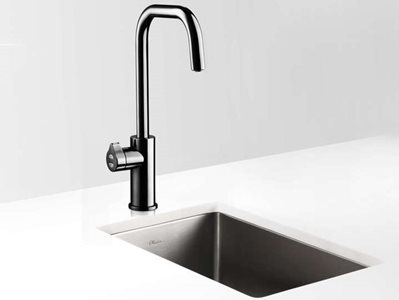 Gloss Black Cube Tapware and Sink