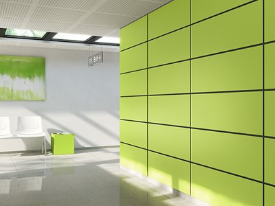 ForestOne EGGER Hospital Aisle Green Panel