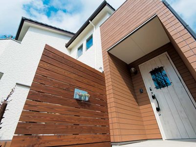 Close Up of Residential Building with Fibre Cement Cladding