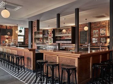 Big River's Spotted Gum Armourpanel and Blackbutt timber at The Rose in Fitzroy