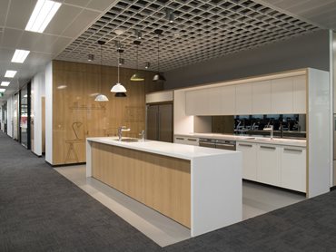 Included in the specification were interesting open area perforation patterns and colour choices